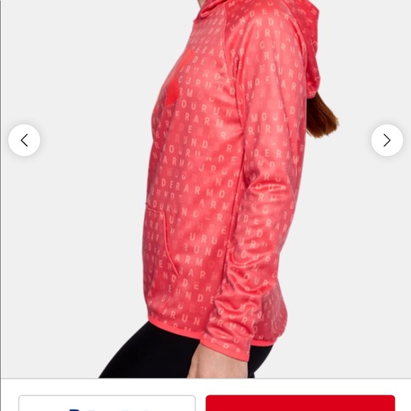 ♦️NWT Under Armour Fleece Hoodie YMD - Picture 4 of 5